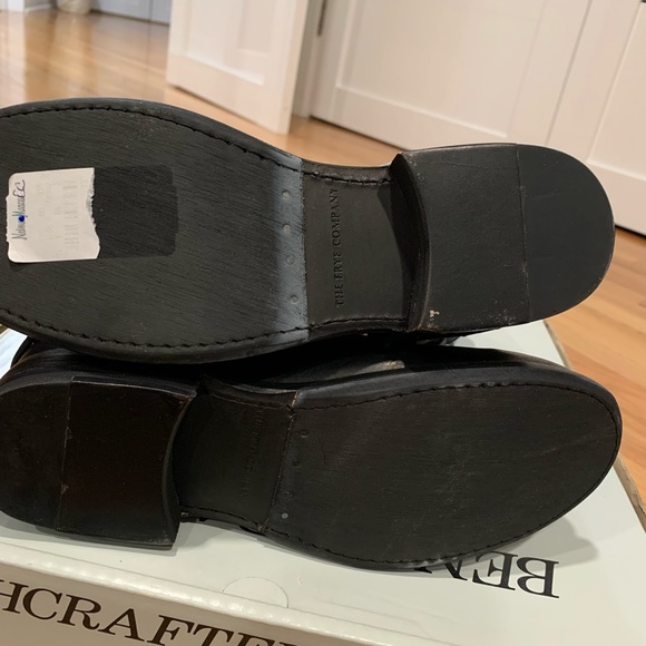 FRYE Leather Boots Size 36 Black Riding Boots Combat Boots Moto Boots @frye - Picture 5 of 6